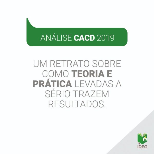 Análise CACD 2019 Análise CACD 2019