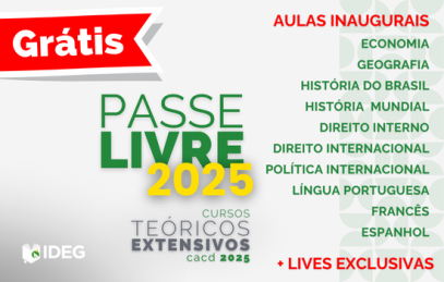 Passe Livre Cursos Teóricos IDEG 2025