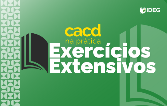 Exercícios na prática Assinatura Metodologia e Cursos de excelência CACD
