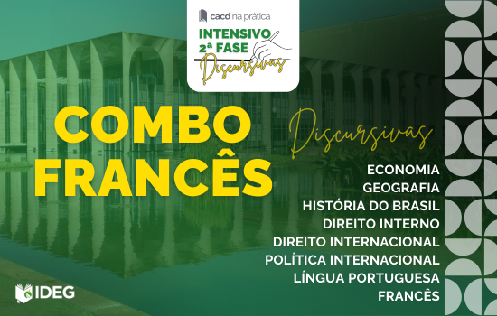 Combo francês Combo Francês Intensivo Discursivas CACD 2025 IDEG