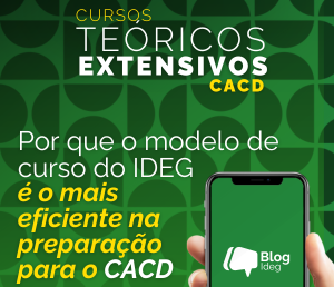 Por que o modelo do IDEG é o mais eficiente para o CACD