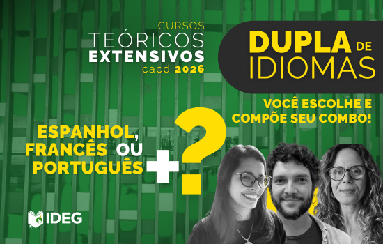 Teórico Dupla Idiomas CACD Português Francês Espanhol IDEG