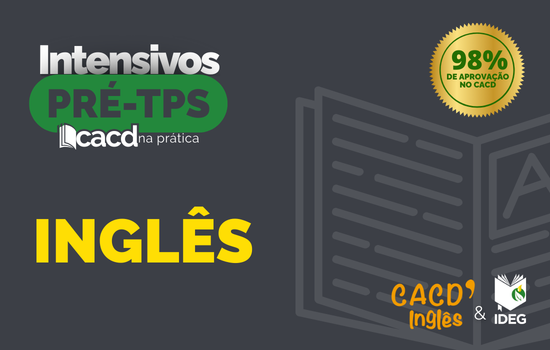 Curso Intensivo 1ª Fase – Inglês – CACD 2026